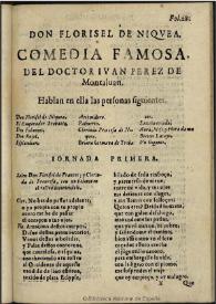 Don Florisel de Niquea ... / del doctor Iuan Perez de Montaluan | Biblioteca Virtual Miguel de Cervantes