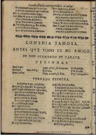 Antes que todo es mi amigo [1675?] / de Don Fernando de Zarate | Biblioteca Virtual Miguel de Cervantes