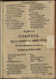 No ay contra el amor poder | Biblioteca Virtual Miguel de Cervantes