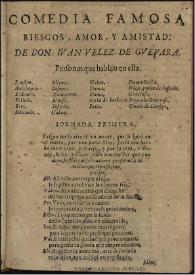 Riesgos, amor y amistad | Biblioteca Virtual Miguel de Cervantes