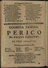 Perico el de los palotes / de tres Ingenios | Biblioteca Virtual Miguel de Cervantes