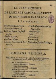 La exaltación de la Cruz / de don Pedro Calderón | Biblioteca Virtual Miguel de Cervantes