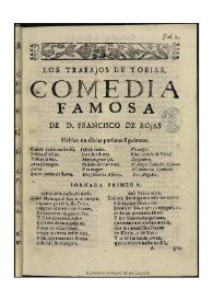 Los trabajos de Tobias / de Don Francisco de Roxas | Biblioteca Virtual Miguel de Cervantes