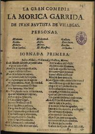 La morica garrida / de Iuan Bautista de Villegas | Biblioteca Virtual Miguel de Cervantes