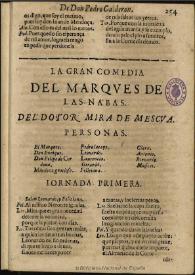 El Marques de las Nabas / de Lope de Vega Carpio | Biblioteca Virtual Miguel de Cervantes