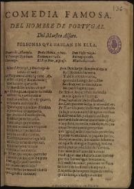 El hombre de Portugal / del Maestro Alfaro | Biblioteca Virtual Miguel de Cervantes