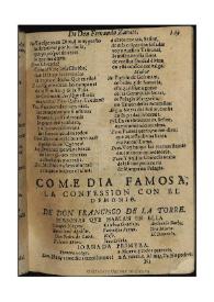 La confession con el demonio / de Don Francisco de la Torre | Biblioteca Virtual Miguel de Cervantes