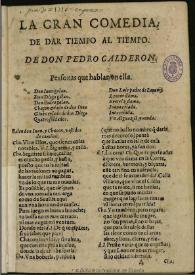 Dar tiempo al tiempo / de don Pedro Calderon | Biblioteca Virtual Miguel de Cervantes