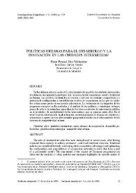 Políticas urbanas para el desarrollo y la innovación en las ciudades intermedias / Henar Pascual Ruiz-Valdepeñas y José Luis García Cuesta | Biblioteca Virtual Miguel de Cervantes