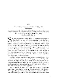 Documentos de la Historia de España. Algunos escritos de interés en los pasados tiempos / relación de Juan Barriobero y Armas, barón de Río Tovía | Biblioteca Virtual Miguel de Cervantes