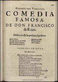 Casarse por vengarse / de don Francisco de Rojas | Biblioteca Virtual Miguel de Cervantes