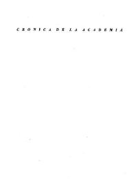 Crónica de la Academia. Primer semestre de 1958 | Biblioteca Virtual Miguel de Cervantes