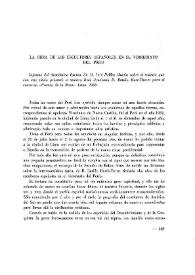 La obra de los escultores españoles en el virreinato del Perú / informe del Académico ... José Ibáñez Martín sobre el trabajo que con este título presentó a nuestra Real Academia D. Emilio Hart-Therre para el concurso "Premio de la Raza", Lima, 1956 | Biblioteca Virtual Miguel de Cervantes