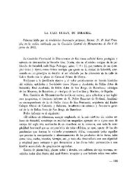 La Casa Durán, de Sabadell / Informe leído por ...  José Francés, en la sesión celebrada por la Comisión Central de Monumentos el día 6 de junio de 1955 | Biblioteca Virtual Miguel de Cervantes