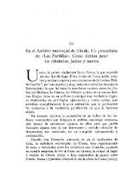 En el archivo municipal de Úbeda. Un precedente de "Las Partidas". Cómo debían jurar los cristianos, judíos y moros / Manuel Muro García | Biblioteca Virtual Miguel de Cervantes