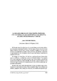 Anna Tous Rovirosa. "La era del drama en televisión. Perdidos, CSI: Las Vegas, El ala oeste de la Casa Blanca, Mujeres desesperadas y House". (Barcelona: Editorial UOCpress, 2010) / Mario Carlón | Biblioteca Virtual Miguel de Cervantes