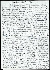 Carta de Francisco Rabal a Asunción Balaguer. Madrid, 11 de julio de 1950 | Biblioteca Virtual Miguel de Cervantes