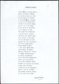 Copla de Francisco Rabal dedicada a Carmen Maura. Sanlúcar de Barrameda, 2 de marzo de 1995 | Biblioteca Virtual Miguel de Cervantes