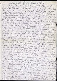 Carta de Francisco Rabal a Asunción Balaguer. Madrid, 2 de enero de 1950 | Biblioteca Virtual Miguel de Cervantes