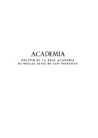 Academia : Boletín de la Real Academia de Bellas Artes de San Fernando. Segundo semestre 1961. Número 13. Preliminares e índice | Biblioteca Virtual Miguel de Cervantes