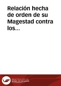 Relación hecha de orden de su Magestad contra los Abbades -24- sindicos y consules ... de la Abbadia de mercaderes de oro, plata y seda de Milan y sus herederos ... Sacada de lo que contienen las ordenes y estatutos... hechas sobre esto, y de otra que hizo Matheo Pisa, racionato que fue delegado para este effeto por el Marqués de la Hinojosa Gobernador de Milán, en el año 1611 ...  [Manuscrito] | Biblioteca Virtual Miguel de Cervantes