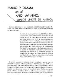 Teatro y drama en el Año del Niño: Estados Unidos de América / Nancy Ebsen | Biblioteca Virtual Miguel de Cervantes