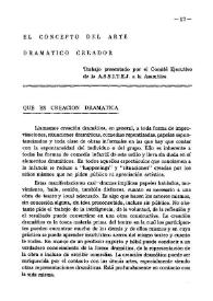 El concepto del Arte Dramático Creador / trabajo presentado por el Comité Ejecutivo de la A.S.S.I.T.E.J. a la Asamblea | Biblioteca Virtual Miguel de Cervantes