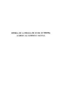 Entrega de la medalla de honor de nuestra Academia al Patrimonio Nacional | Biblioteca Virtual Miguel de Cervantes