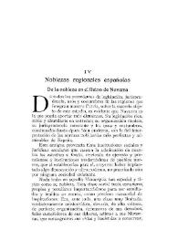 Noblezas regionales españolas. De la nobleza en el Reino de Navarra / José de Rújula y de Ochotorena, Marqués de Ciadoncha | Biblioteca Virtual Miguel de Cervantes