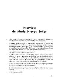 Interview de María Nieves Suñer | Biblioteca Virtual Miguel de Cervantes