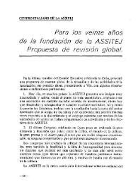 Para los veinte años de la fundación de la ASSITEJ. Propuesta de revisión global | Biblioteca Virtual Miguel de Cervantes