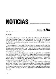 Boletín Iberoamericano de Teatro para la Infancia y la Juventud, núm. 33 (abril-septiembre 1984). Noticias | Biblioteca Virtual Miguel de Cervantes