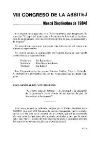 VIII Congreso de la ASSITEJ. Moscú (Septiembre de 1984) | Biblioteca Virtual Miguel de Cervantes