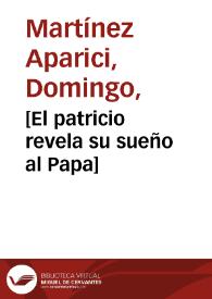 [El patricio revela su sueño al Papa] / B. E. Murillo lo pintó; D. Martínez lo dibujó y grabó en 1858. | Biblioteca Virtual Miguel de Cervantes