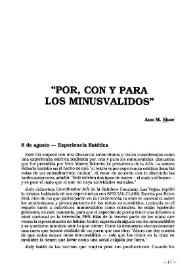 "Por, con y para los minusválidos" / Anna M. Shaw | Biblioteca Virtual Miguel de Cervantes