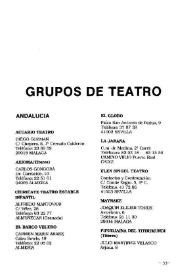 Grupos de teatro | Biblioteca Virtual Miguel de Cervantes