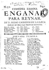 Engañar para reynar ... / de Antonio Enriquez Gomez | Biblioteca Virtual Miguel de Cervantes