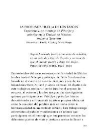 La profunda huella de los tabúes : Experiencia de montaje de "Príncipe y príncipe" en la Ciudad de México / Aracelia Guerrero; Entrevistas,  Emilio Acosta y María Hope | Biblioteca Virtual Miguel de Cervantes