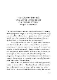 The taboo of sadness : Why are we scared to let children be scared? / Finegan Kruckmeyer | Biblioteca Virtual Miguel de Cervantes