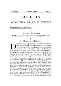 Un juez de Indias : vida documental de José Francisco Heredia / José M.ª Chacón y Calvo | Biblioteca Virtual Miguel de Cervantes