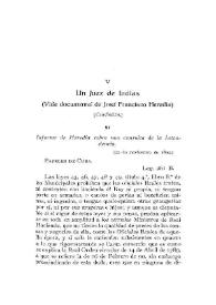 Un juez de Indias : vida documental de José Francisco Heredia. (Conclusión) / José M.ª Chacón y Calvo | Biblioteca Virtual Miguel de Cervantes