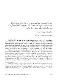 Variedad métrica y construcción semántica en "La fábula de Perseo" de Lope de Vega : relaciones entre los elementos del drama / Ximena Laura González | Biblioteca Virtual Miguel de Cervantes