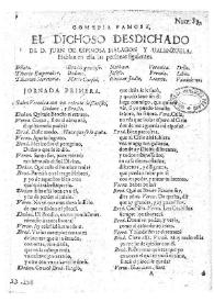 El dichoso desdichado / de D. Juan de Espinosa Malagon y Valenzuela | Biblioteca Virtual Miguel de Cervantes