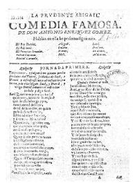 Comedia famosa. La prudente Abigail [1758?] /  de don Antonio Enriquez Gomez | Biblioteca Virtual Miguel de Cervantes