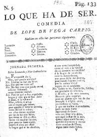 Lo que ha de ser / Lope de Vega | Biblioteca Virtual Miguel de Cervantes