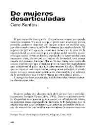 De mujeres desarticuladas [Reseña] / Care Santos | Biblioteca Virtual Miguel de Cervantes