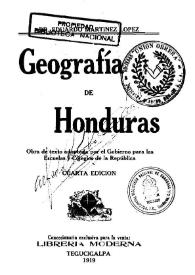 Geografía de Honduras / Eduardo Martínez López | Biblioteca Virtual Miguel de Cervantes