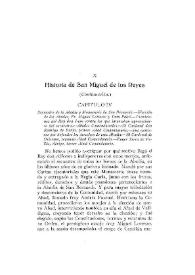 Historia de San Miguel de los Reyes [II]. [Capítulos IV a VI]. [Continuación] / P. Luis Fullana | Biblioteca Virtual Miguel de Cervantes