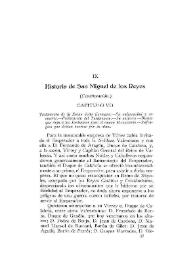 Historia de San Miguel de los Reyes [capítulos VII a IX] [III] [Continuación] / P. Luis Fullana | Biblioteca Virtual Miguel de Cervantes