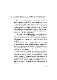 Dos acontecimientos sumamente trascendentales (Discurso) | Biblioteca Virtual Miguel de Cervantes